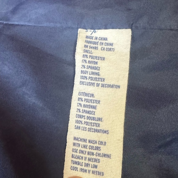 AEO 2010 Classic Gray Hopsack Weave Casual Blazer Contrast Lining Women's Small - Picture 12 of 15